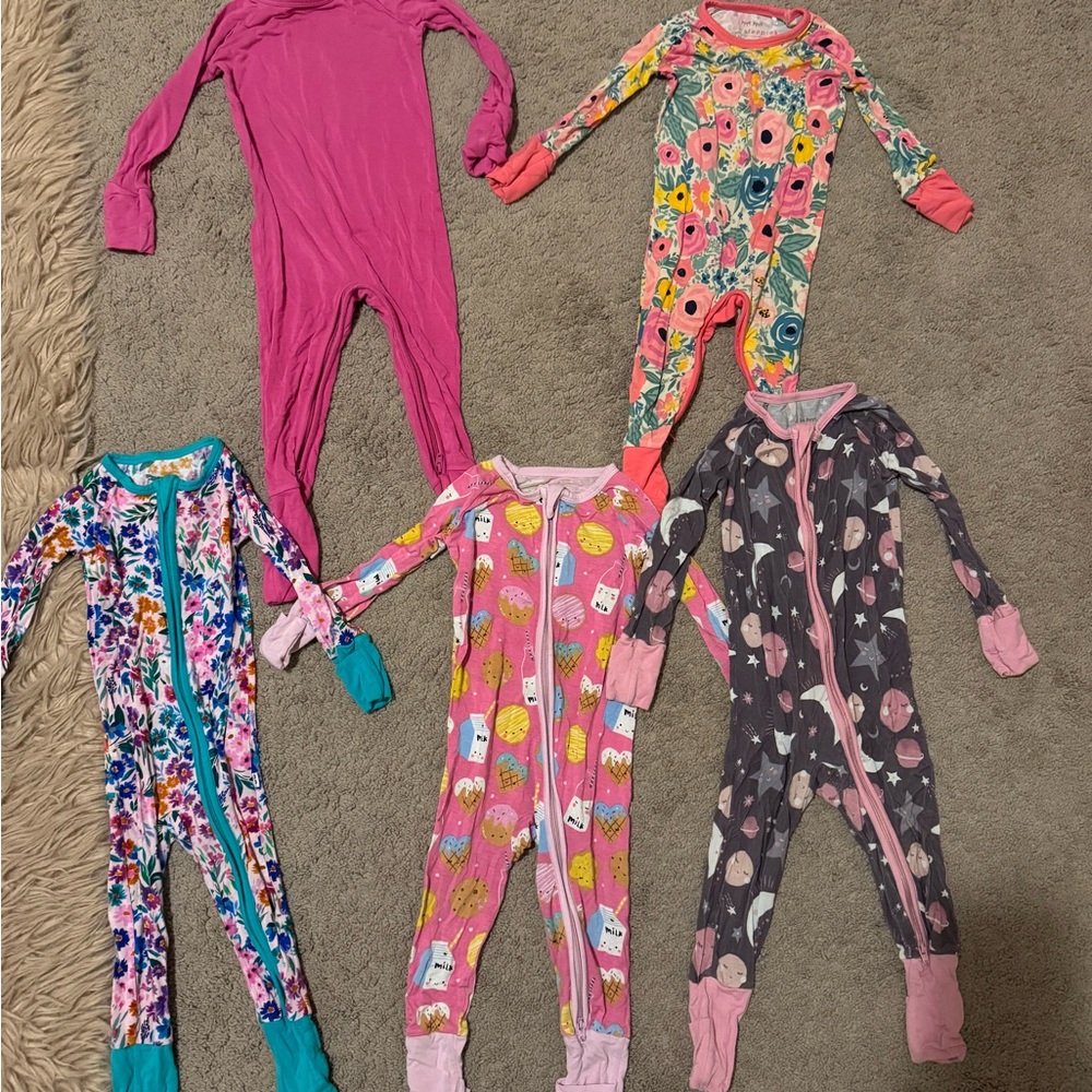 Little Sleepies Colorful Kids One Piece Pajama Set